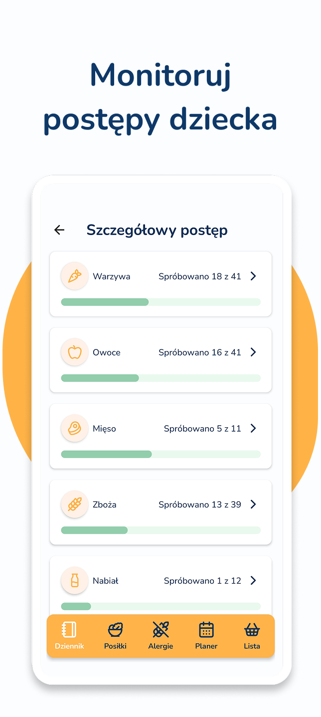 Monitoruj postępy dziecka